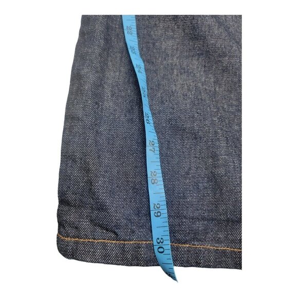 EVISU Jeans Men 38 Blue Paris Denim Vintage Art To Wear Baggy Hip Hop Y2K artsy - Picture 4 of 11